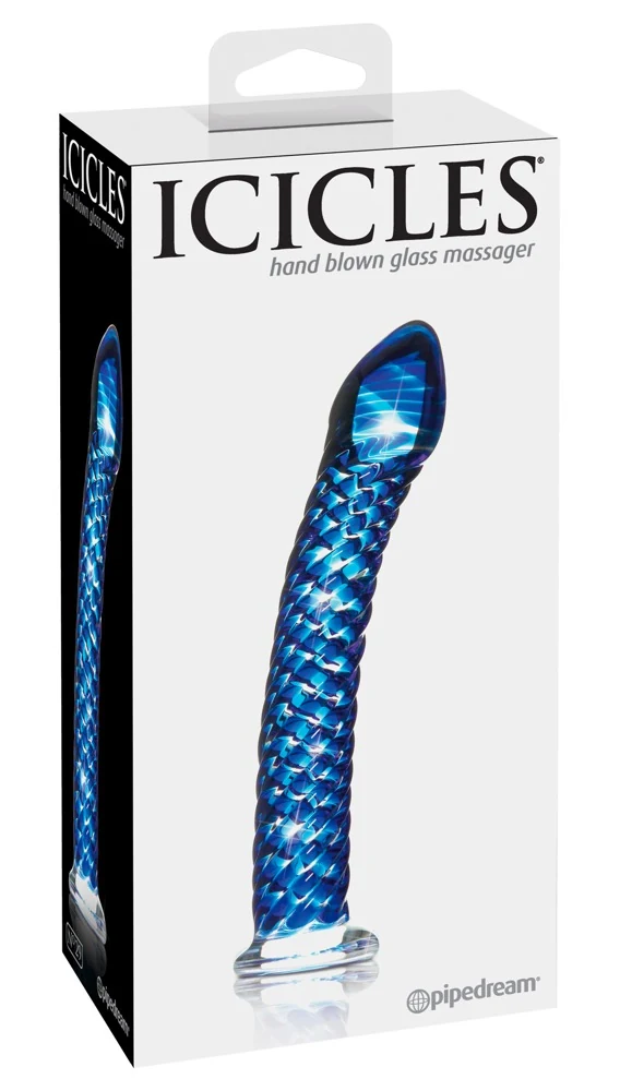 Handgemaakte glazen dildo 19 cm