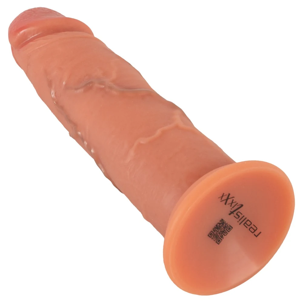Realistixxx Real Skin dildo met zuigvoet 20,5 cm