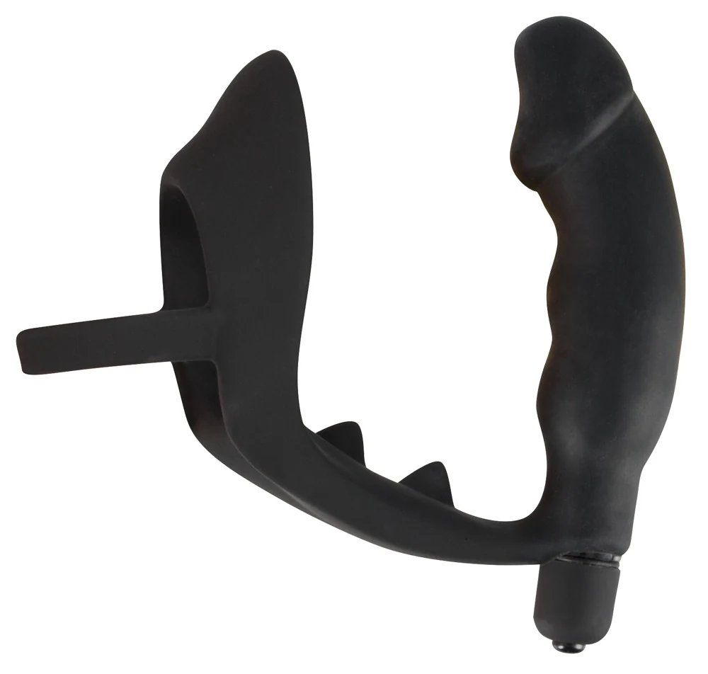 Penisring met anaalplug en vibratie
