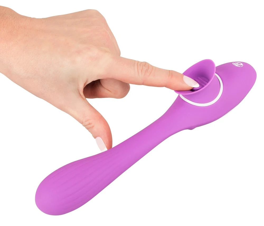 Buigbare vibrator met likfunctie