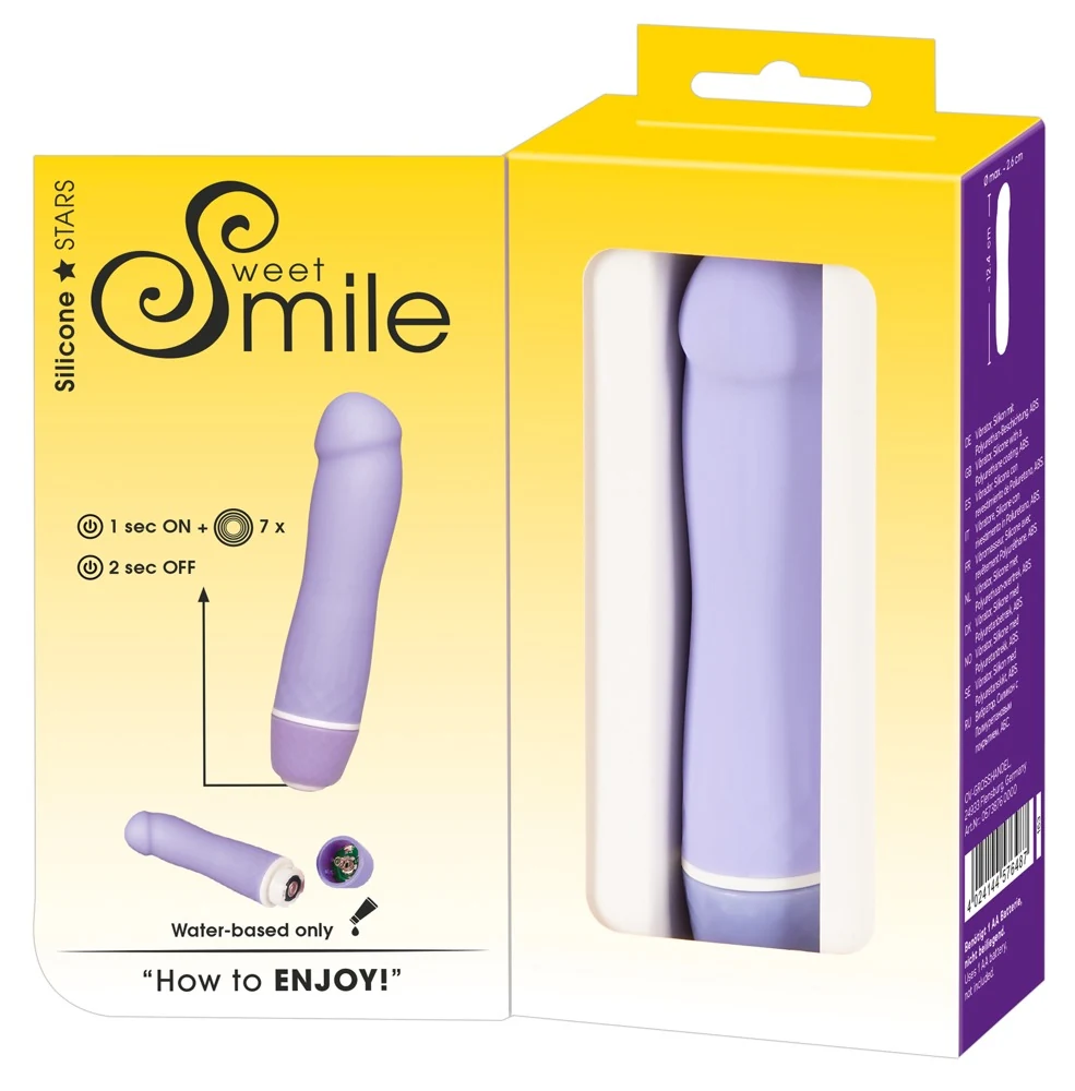 Penis vibrator paars met 7 standen