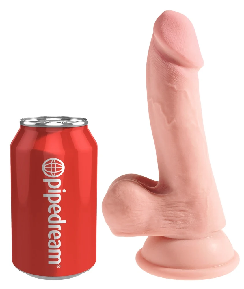 King Cock Plus Triple Density dildo met zuigvoet 20,3 cm