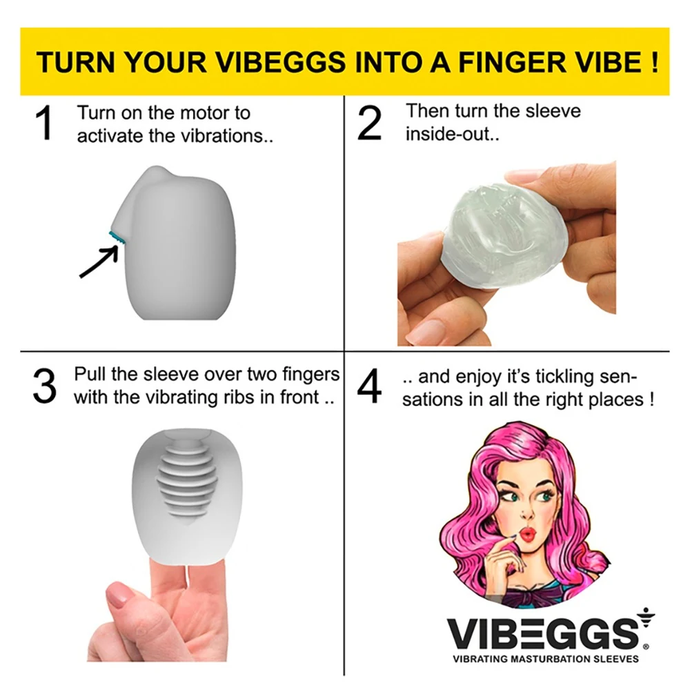 Vibeggs vibrerende masturbatie sleeve