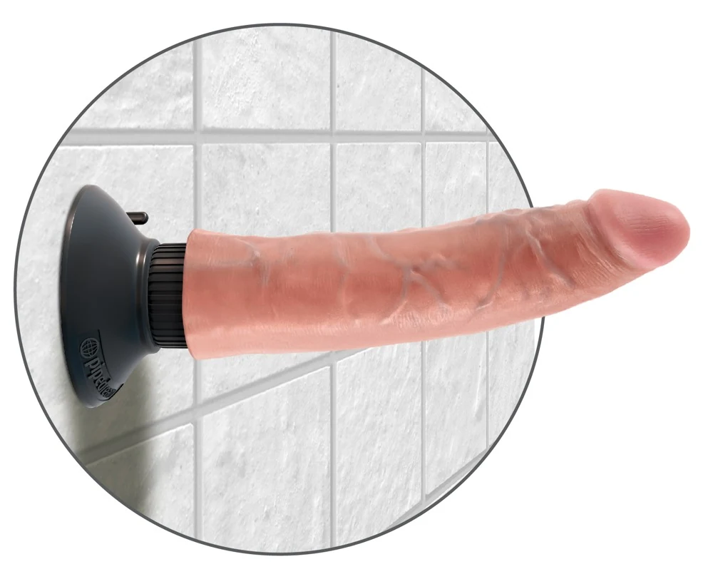 Buigzame vibrator met zuignap 21 cm