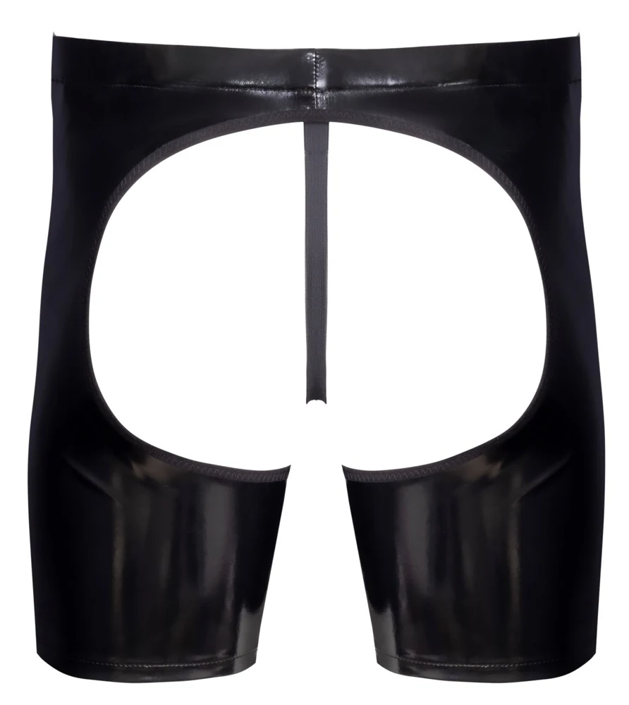 Black Level vinyl chaps met string