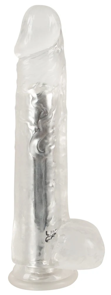 Transparante vibrator met zuignap en 10 vibratiestanden