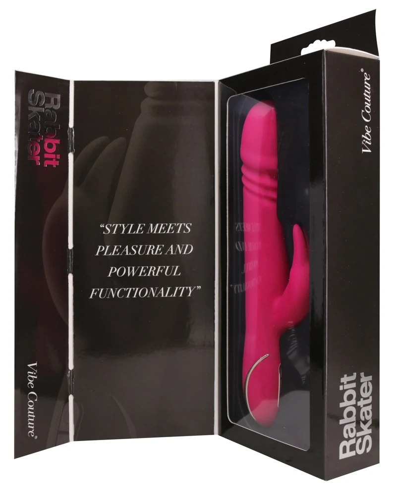 Rabbit vibrator met duw- en vibratiefunctie