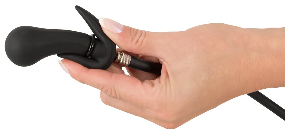 Opblaasbare anale plug met pompbal