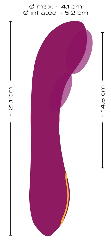 Javida opblaasbare G-spot vibrator