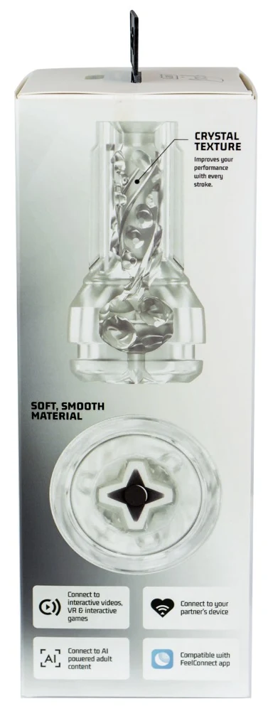 Kiiroo Feel Pocket Stroker Crystal met PowerBlow
