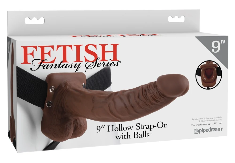 Holle dildo met verstelbare strap-on