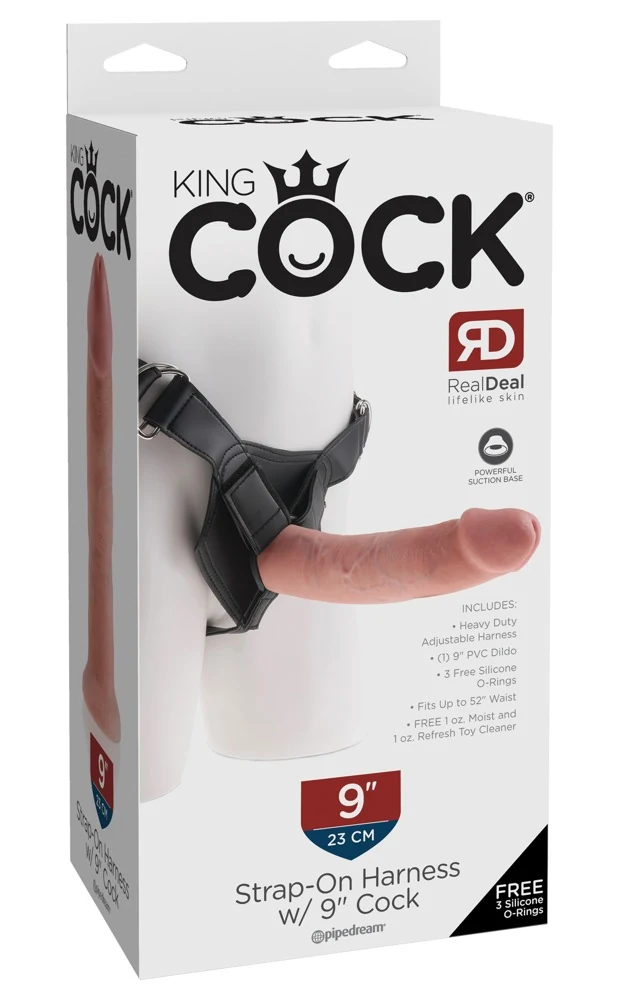 Verstelbare strap-on met afneembare dildo