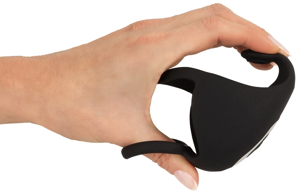 Rebel cockring met afstandsbediening en testikelvibrator