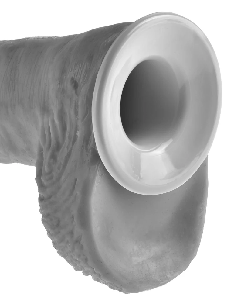 Verstelbaar zwart harnas met holle dildo