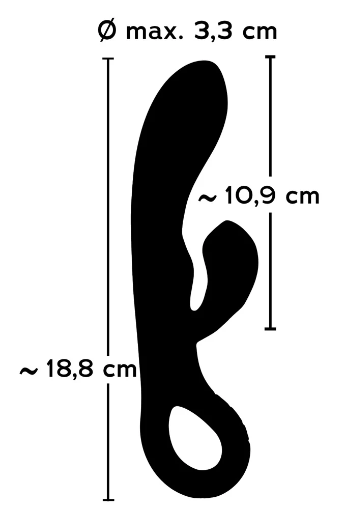 Rabbit vibrator met clitorisstimulator oplaadbaar