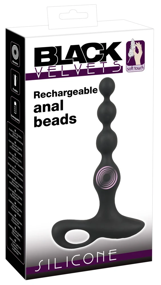 Waterdichte anaal vibrator met oplopende ballen