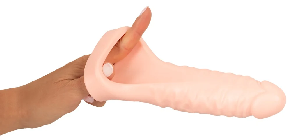 Double Fucker penisring met vibrerende dildo