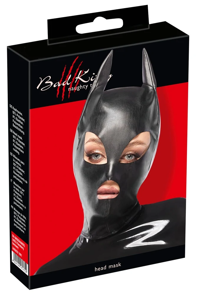 Bad Kitty kattenmasker van kunstleer