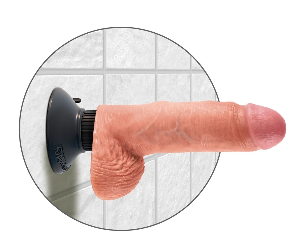 Buigbare natuurlijke vibrator met zuigvoet
