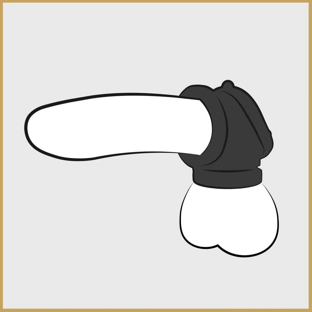 Elastische penisring met testikelring