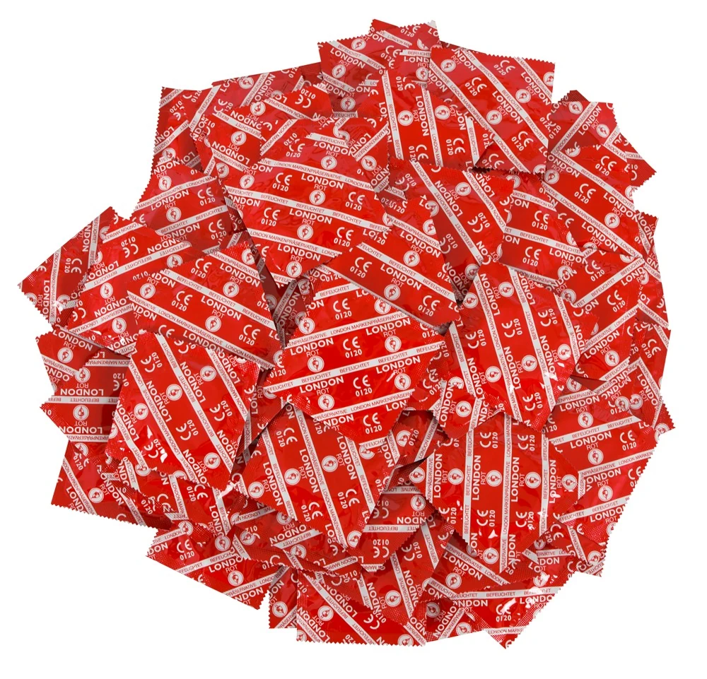 Aardbei condooms 1000 stuks