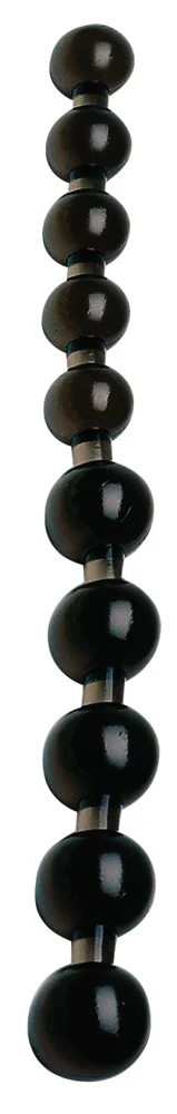 Flexibele anal pearls zwart 27,5 cm