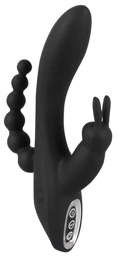 Rabbit vibrator met clitoris- en anusstimulator