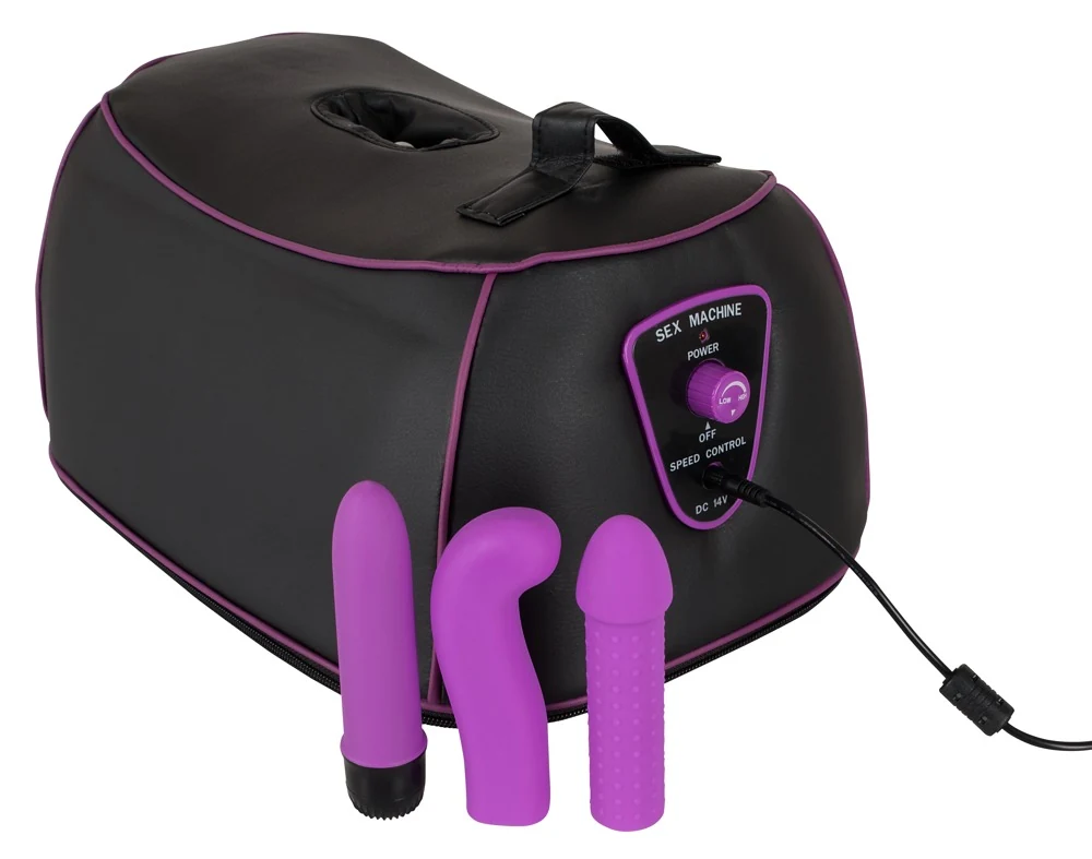 Zwarte seksmachine met G- en P-zone stimulatie