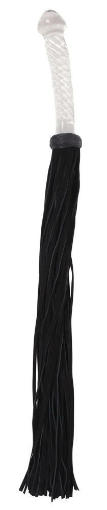 Bad Kitty flogger met glazen dildohandvat