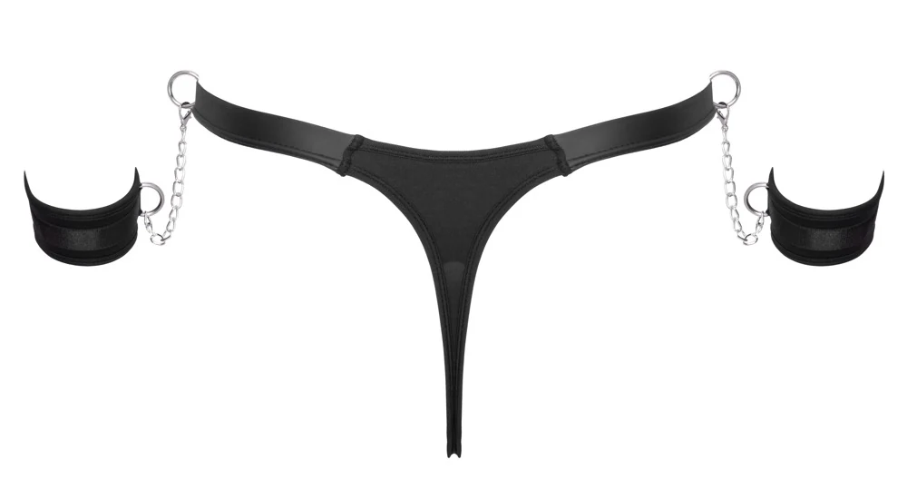 Svenjoyment Bondage Rio String met Handboeien