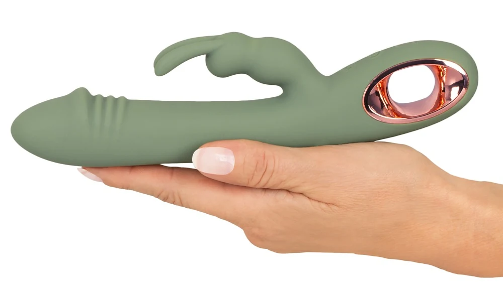 You2Toys Slim Rabbit Olive dubbele vibrator