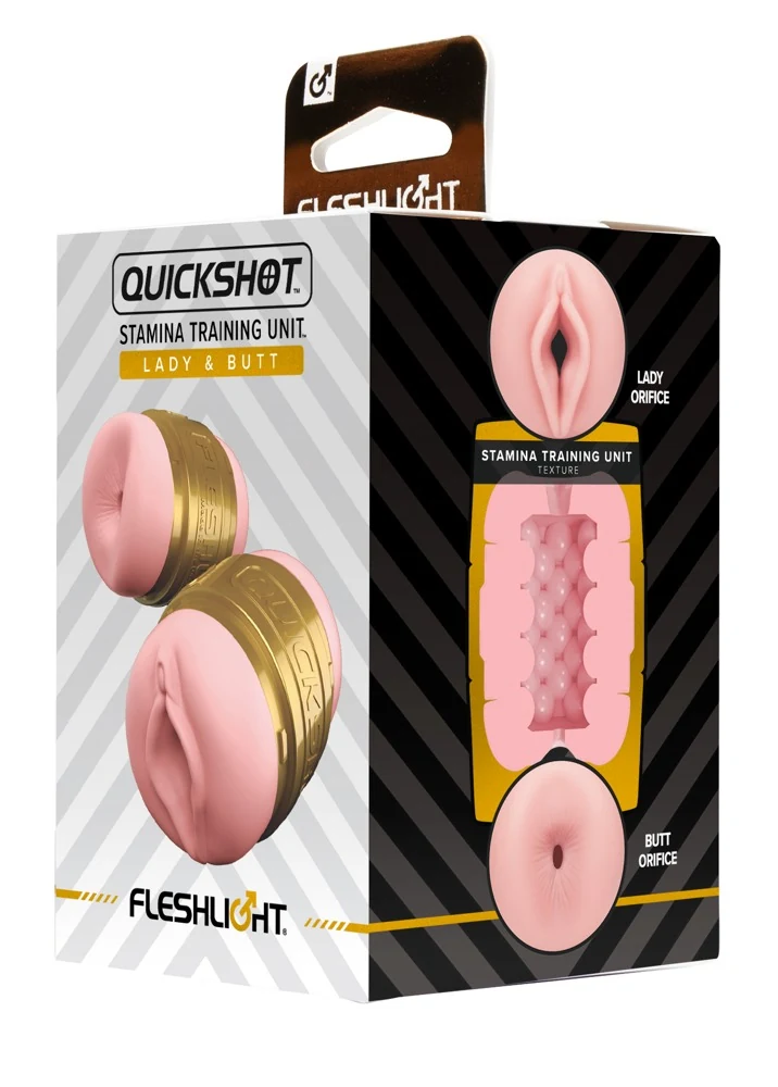 Dubbelzijdige masturbator met discreet doosje
