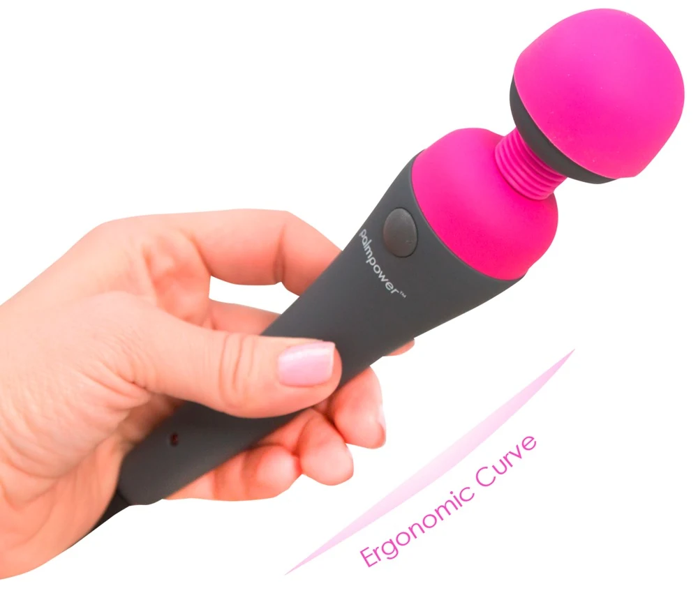 Palmpower massager met flexibele siliconen kop