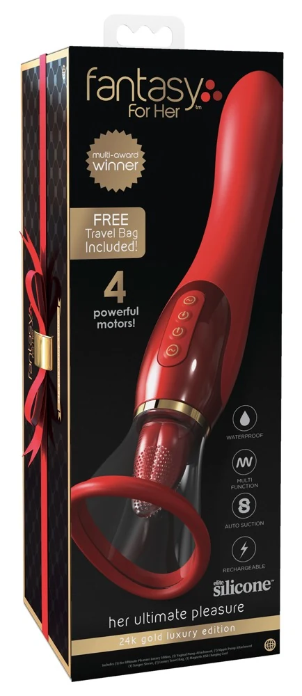 3-in-1 vibrator met clitorisstimulator en zuignap