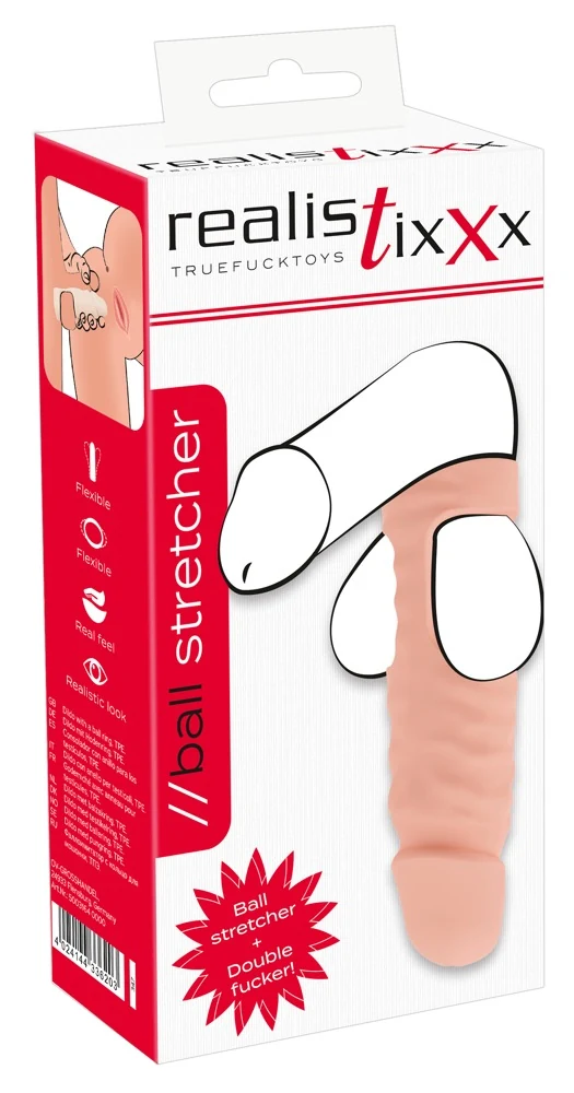 Realistixxx ball stretcher met dildo