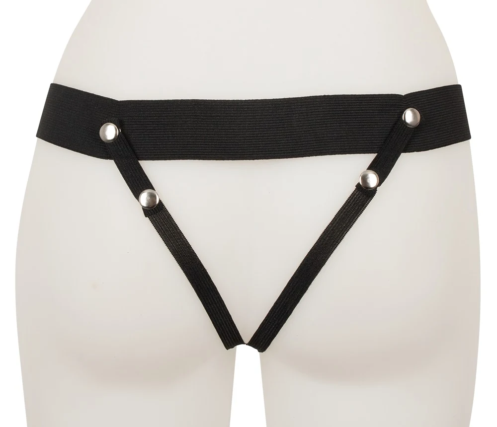 Vibrerende strap-on sleeve met verstelbare jockstrap