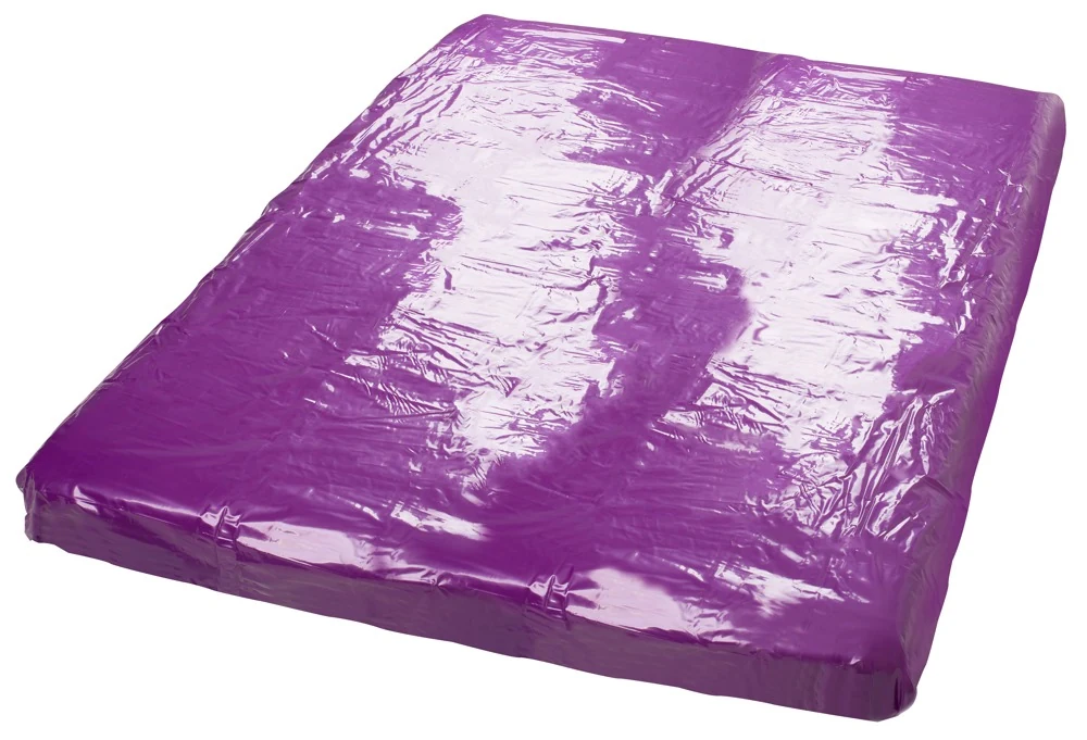 Paars vinyl laken 200 x 230 cm
