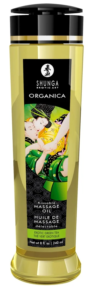 Shunga Organica Kissable Massage Oil Exotic Green Tea 240 ml