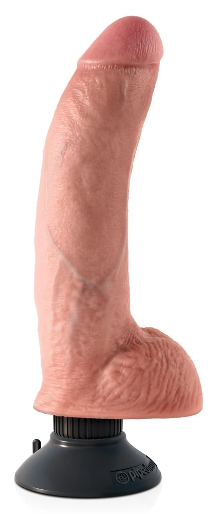 Buigbare vibrator met zuigvoet 23 cm