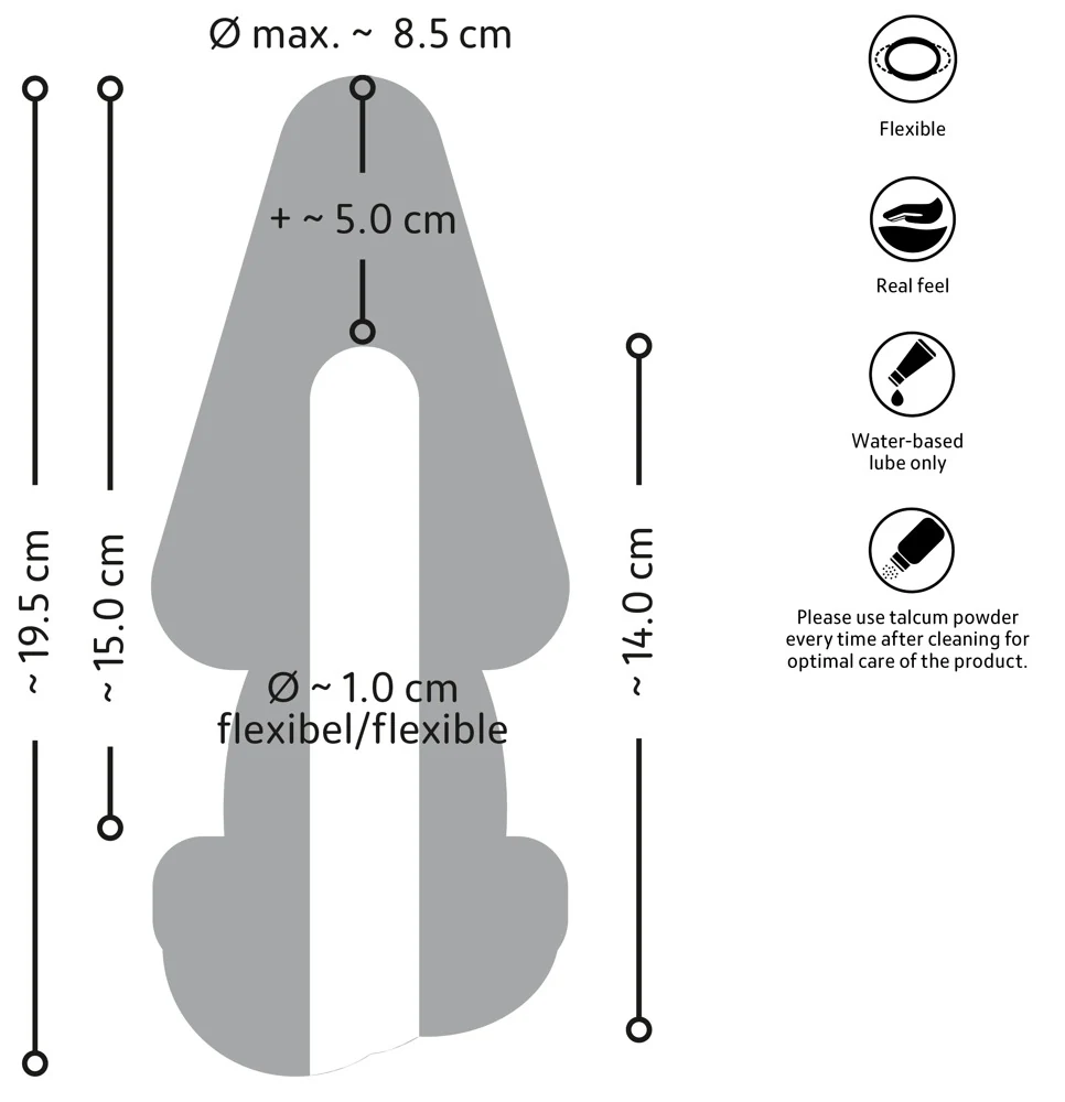 Nature Skin 2-in-1 butt plug & penis sleeve