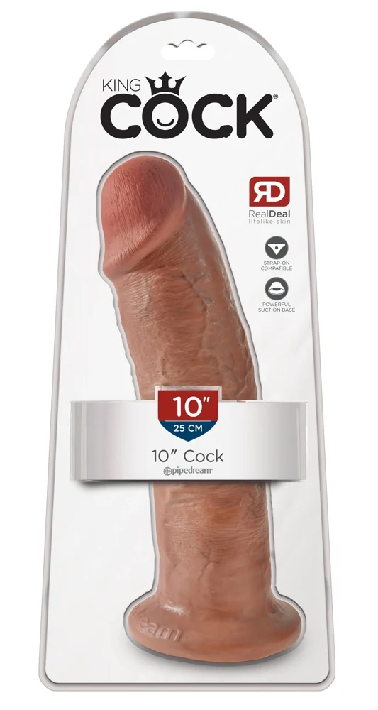 Realistische dildo met zuigvoet 25,4 cm