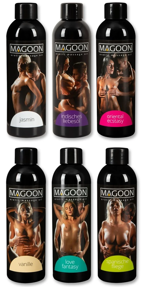 Magoon massageolie set 6 x 200 ml