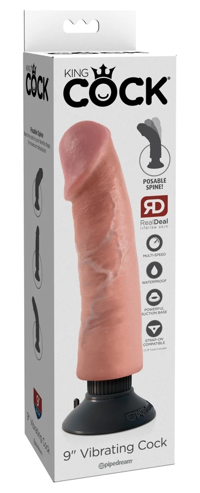 Flexibele vibrator met zuigvoet 25,5 cm