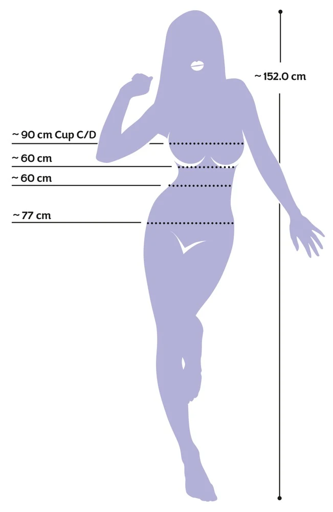 Opblaasbare liefdespop Layla 152 cm