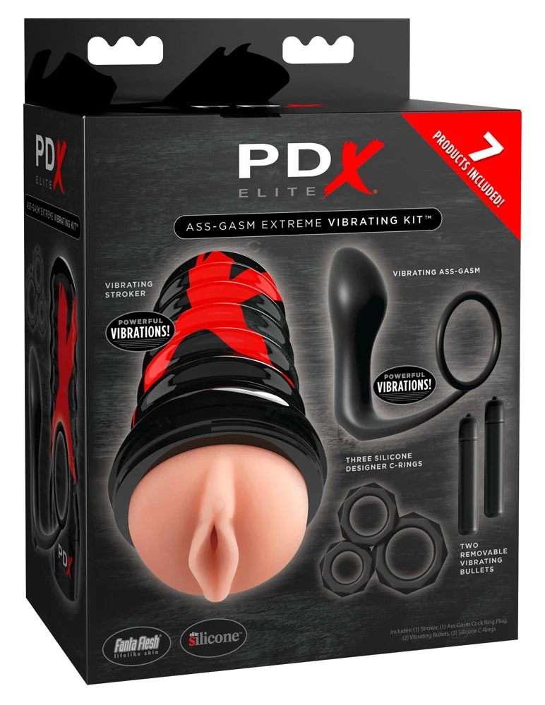 7-delige toy set voor hem met vibrator en prostaatstimulatie