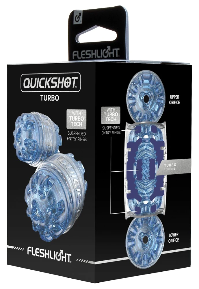 Fleshlight Quickshot Turbo transparante masturbator