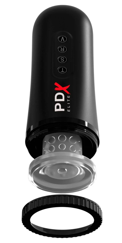Automatische masturbator met vibratie en zuigfunctie