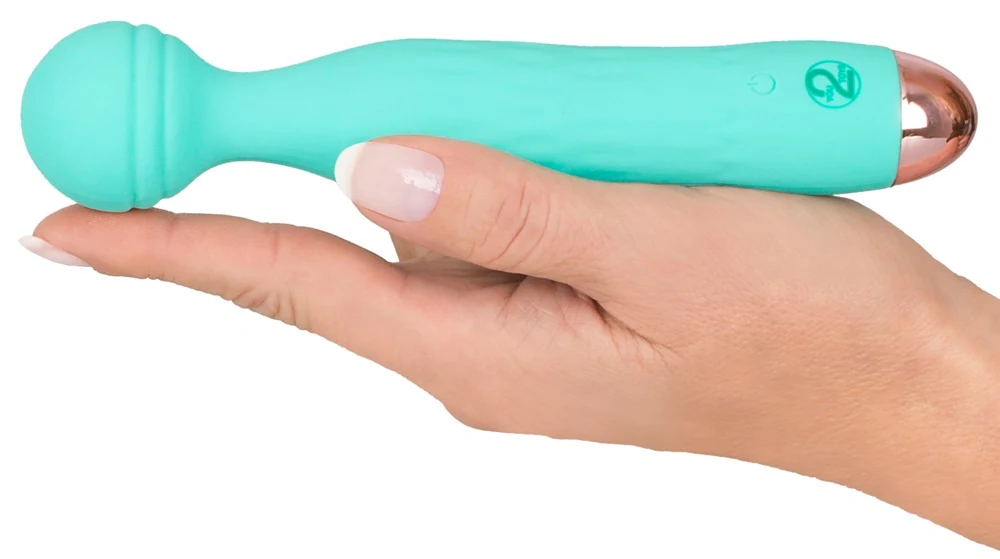 Groene mini vibrator met flexibele kop