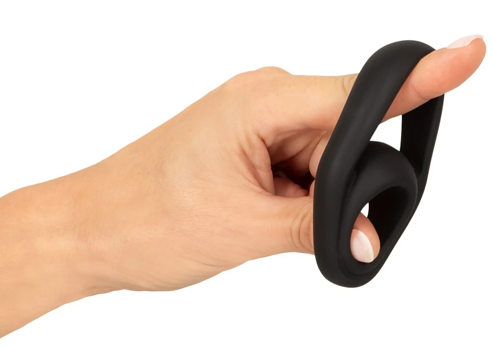 Erecto cock- en ballring van siliconen