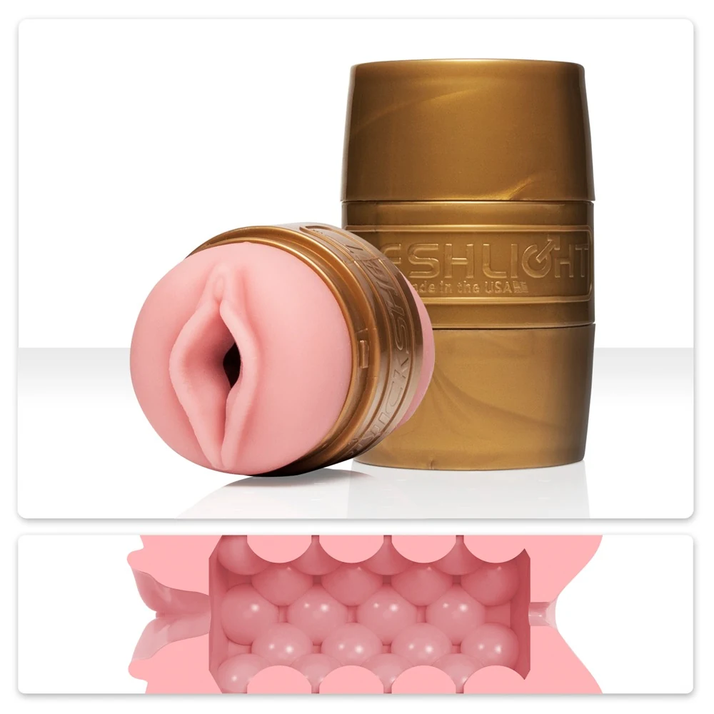 Dubbelzijdige masturbator met discreet doosje